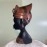  African lady head wall mask handcrafted (2 pieces)