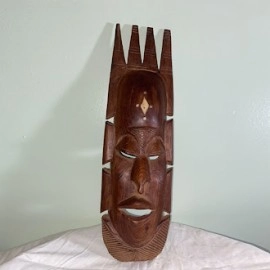 African mask handcrafted