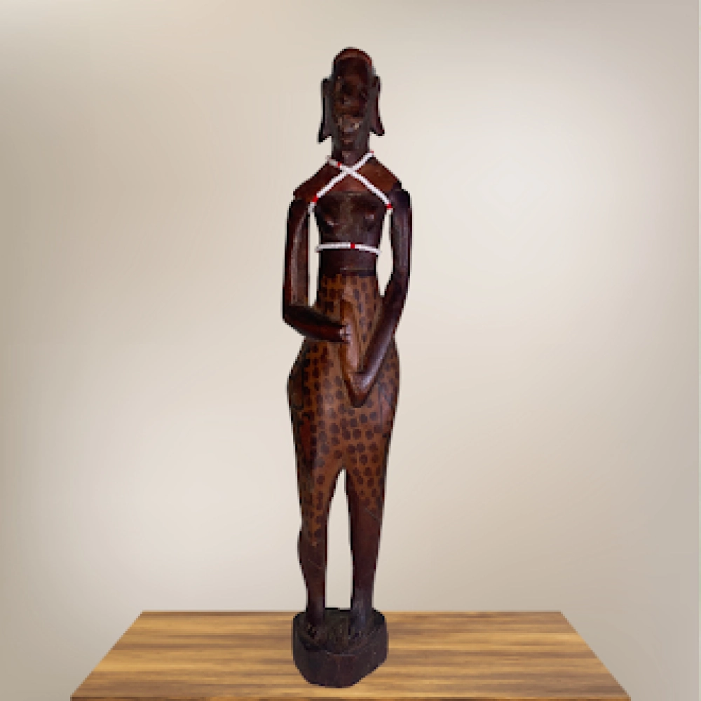 African warrior statue handcrafted  