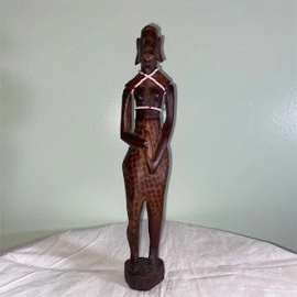 African warrior statue handcrafted  