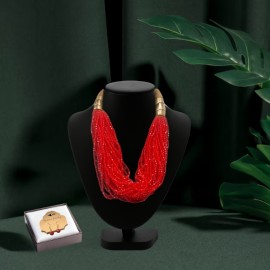 Traditional African Necklace and Earrings Set