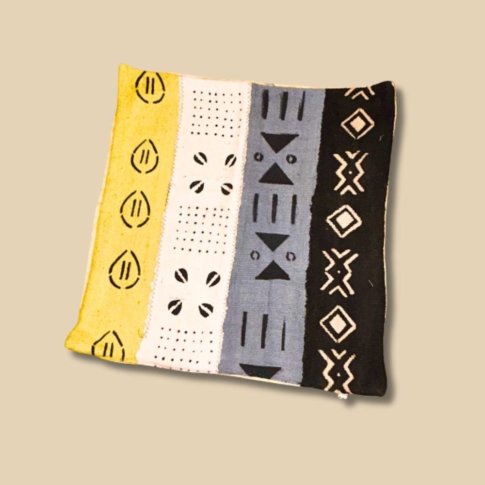 Liberian Mud Cloth Throw Pillow