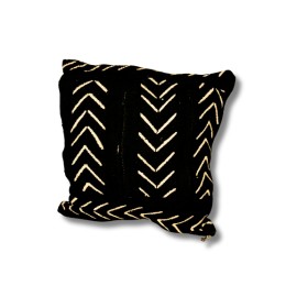 Intersecting Angles Mud Cloth Throw Pillow