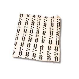 Intersecting Angles Mud Cloth Throw Pillow - Black & Cream