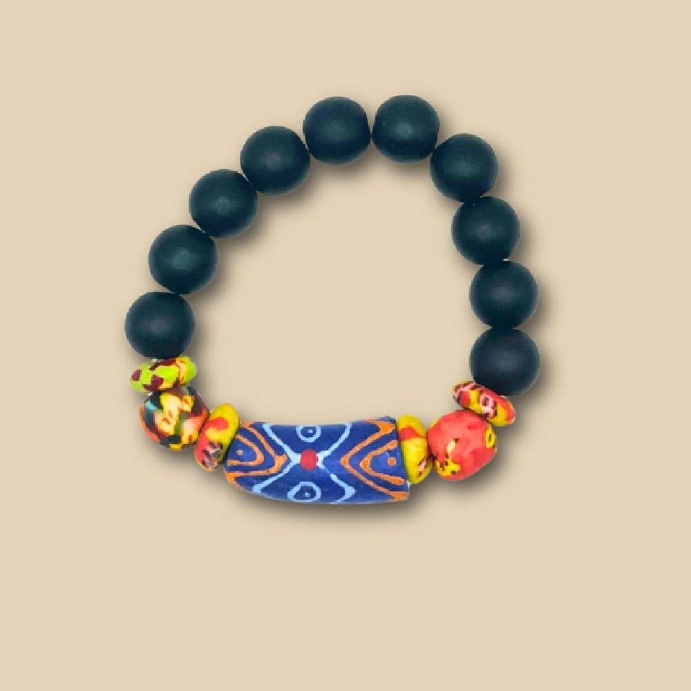 Traditional Ghanaian Beaded Bracelet