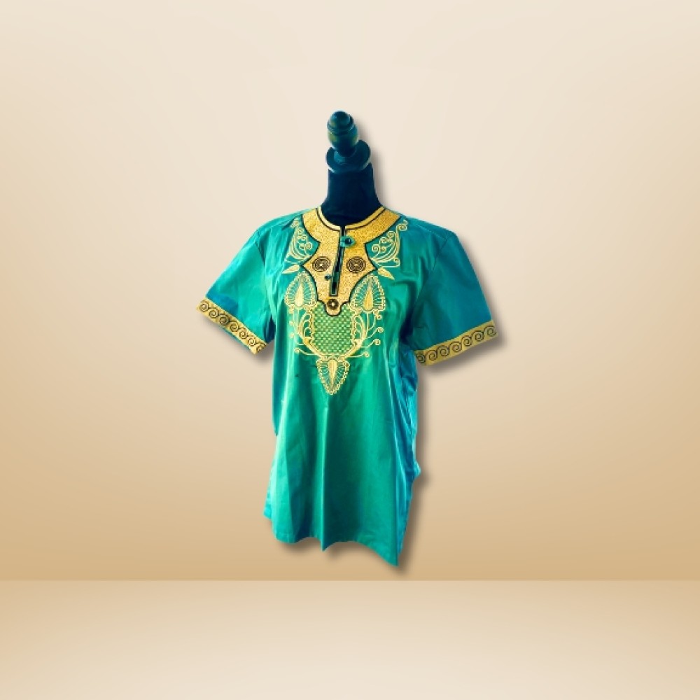 Embroidered African Men’s Shirt