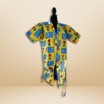 Yellow Plaid Pattern Dress