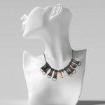 Tribal Shell & Coil Wire Necklace