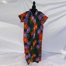 Elegant 'Rich Auntie' African Dress - Handcrafted in Liberia
