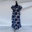 African Blue Floral Maxi Dress