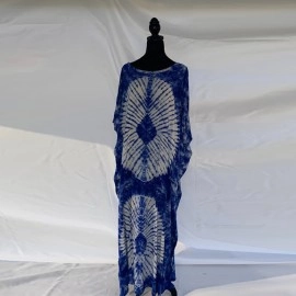 African tie dye gown