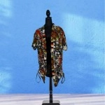 Colorful Abstract Kimono Dress