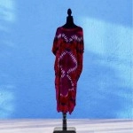Red Tie-Dye Maxi Dress