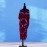 Red Tie-Dye Maxi Dress