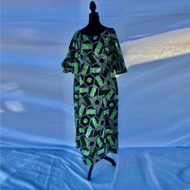 Floral Green Maxi Dress