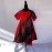 Red & Black Swirl Asymmetrical Dress