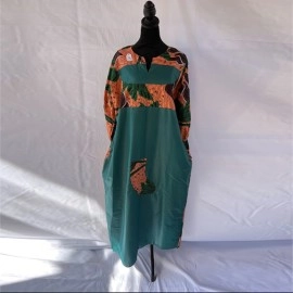 Floral Teal Bohemian Dress