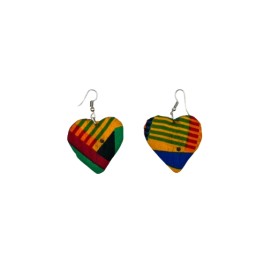 Liberian Handmade Fabric Earrings