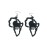 Map of Africa Earrings with Lion
