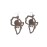 Map of Africa Earrings with Lion