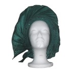 Green Rhinestone African Hair Wrap