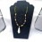 Tribal Spirit Beaded Necklace with Stone Pendant