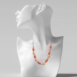 Coral Bead Necklace