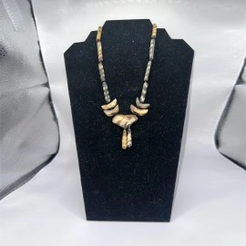 Handcrafted Natural Bone Bead Necklace