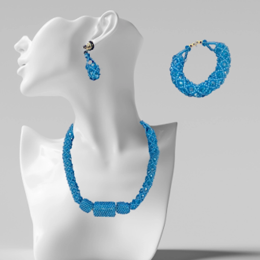Necklace, Bracelet and earrings set 