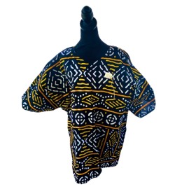 African Men's V-Neck Shirt