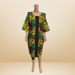 Rich Auntie African Dress – Multicolor