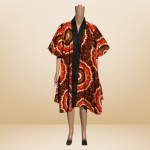 Vibrant multicolor African dress 