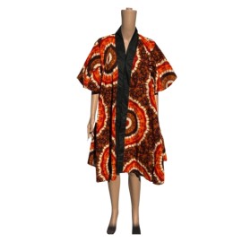 Vibrant multicolor African dress 