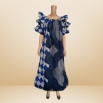 Ruffle Sleeve African Dress 
