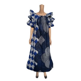 Ruffle Sleeve African Dress 