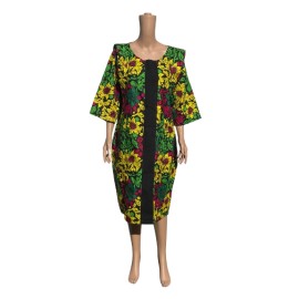 Rich Auntie African Dress – Multicolor