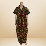 Multicolor Full-Length African Dress
