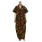 Multicolor Full-Length African Dress