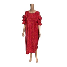 Ruffle Sleeve African Dress 