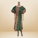 African Dress with Puffed Sleeves